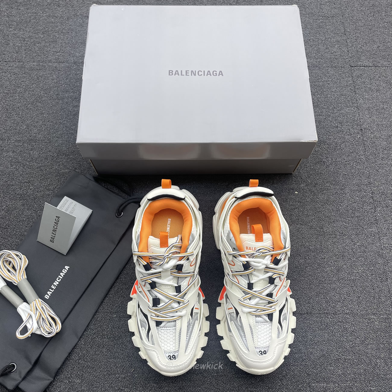 Balenciaga Track White Orange Womens 542436 W1gb1 9059 (8) - newkick.cc